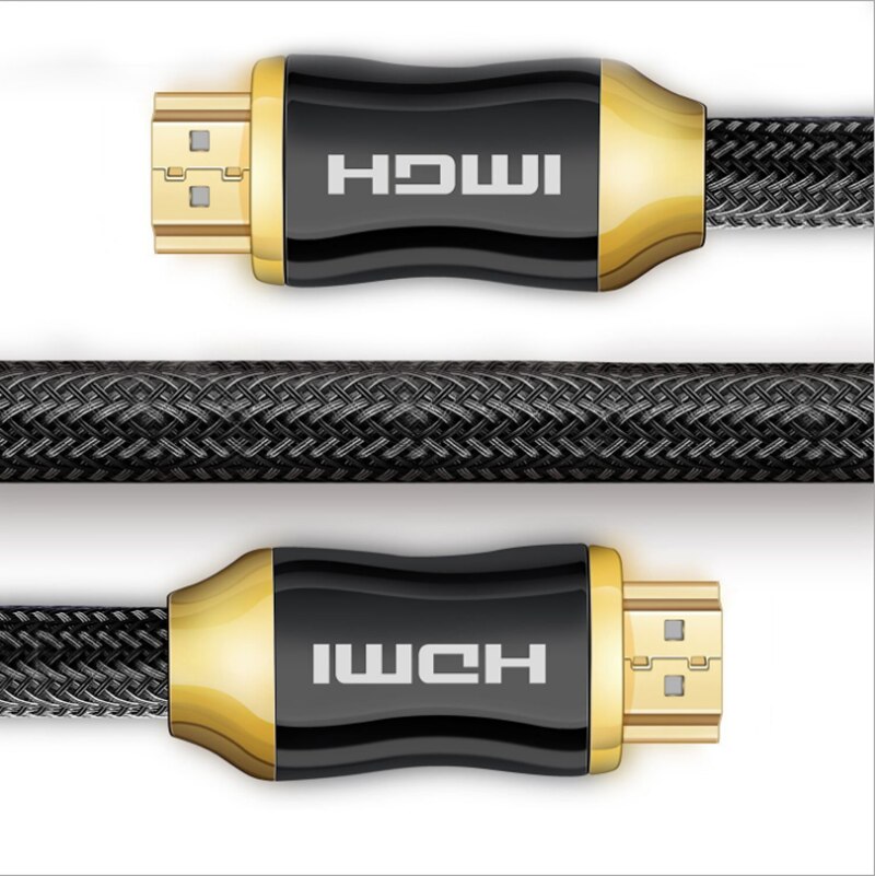 High Speed HDMI Cable video cables gold plated 1.4 Cable 1080P 3D Cable Braided Cord Ultra for HDTV splitter swither XBOX PS4