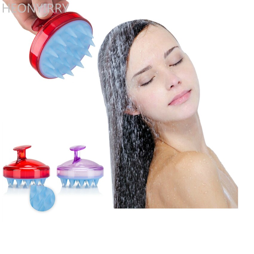 Zacht Haar Wassen Borstel Haar Hoofdhuid Behandelingen Haarverzorging Styling Siliconen Shampoo Borstel Grove Kam Hoofd Body Scalp Massager