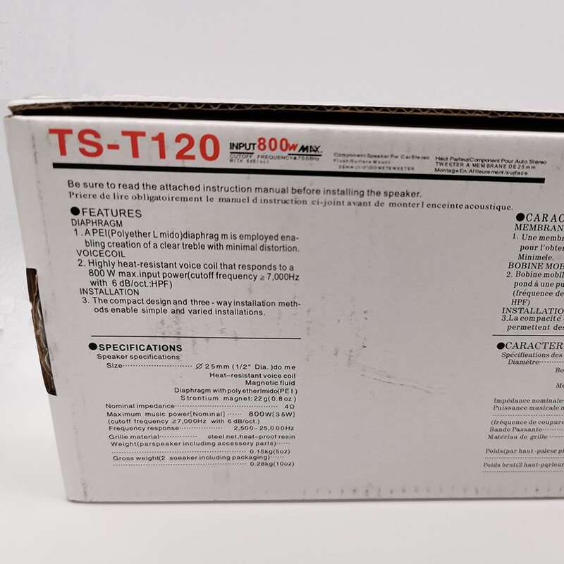 Zwart 800W Auto Hoorn Dome Tweeter Audio Luidspreker Auto Stereo Treble Speaker Voor Auto Tweeters Luidsprekers Auto Accessoires Onderdelen