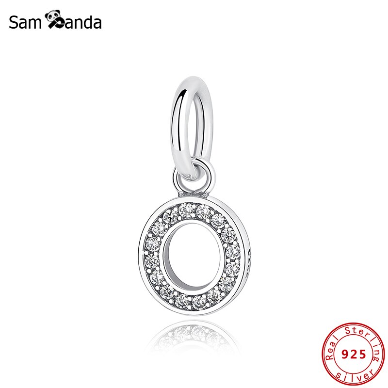 Original 100% 925 Sterling Silver Charm Bead Number One Nine Pendant Charms Fit Bracelets Necklaces Diy Women Jewelry