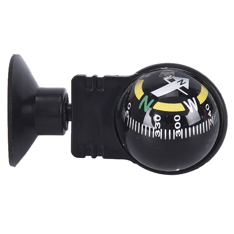 Useful Mini Flexible Navigation Compass Ball Dashboard Boat Truck Suction Pocket Compass for Outdoor Hiking Use