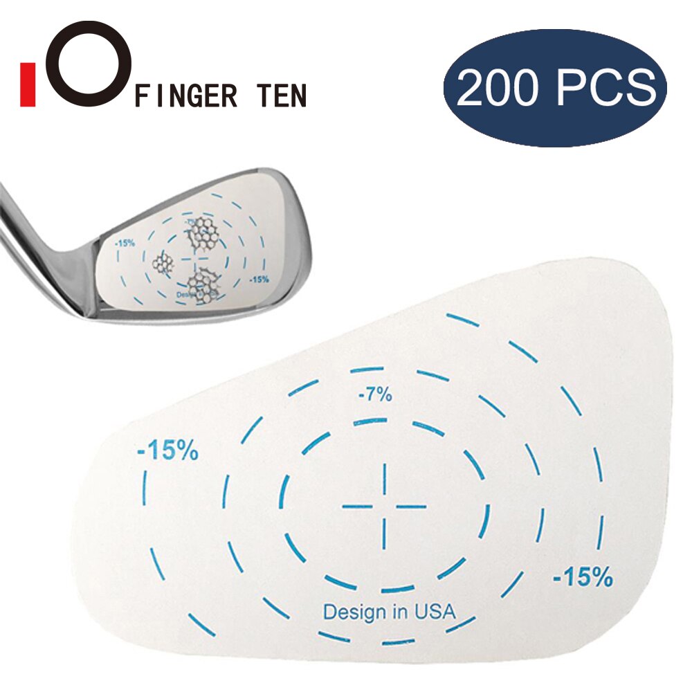 Golfklubba effektmål etikett tejp klistermärke praxis för iron woods wedge club test papper träningshjälp tillbehör: 200 kvar för järn