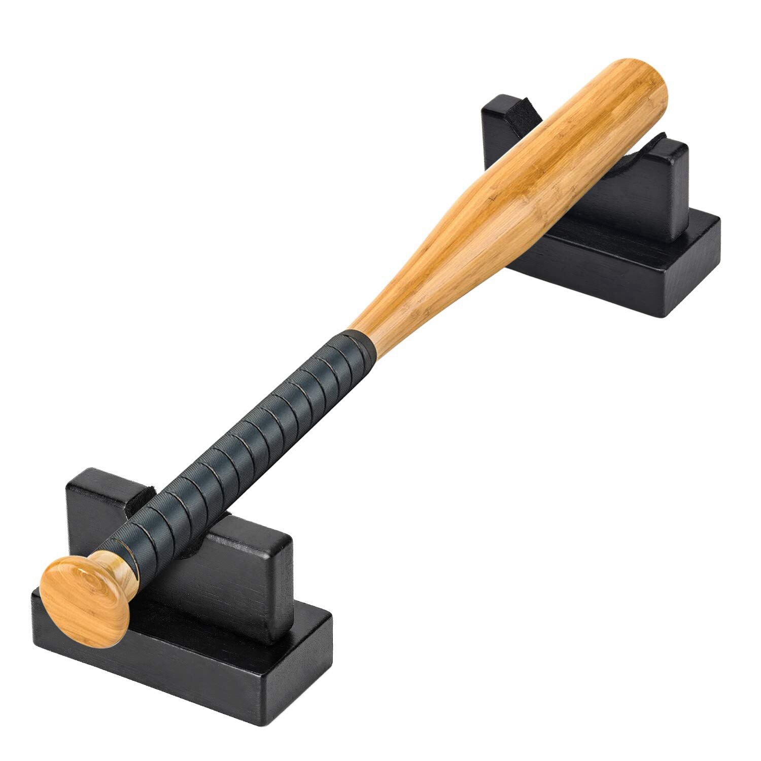 Suporte de exibição de bastão de beisebol, placa de bambu carbonizada, suporte universal de baseball, bastão de beisebol, suporte de softbol, imperdível