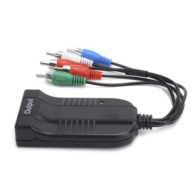 Component Audio Adapter to YPBPR Cable Adapter to Video+R/L 1080P Component Audio Video Converter Video R/L Converter