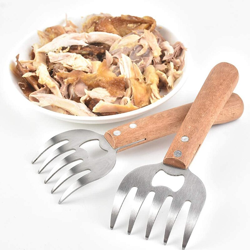 Divisor de carne de oso, tenedor tipo garra multifuncional, triturador cocina, herramienta divisora de carne, barbacoa, herramienta de barbacoa, garra de oso, 2 uds.