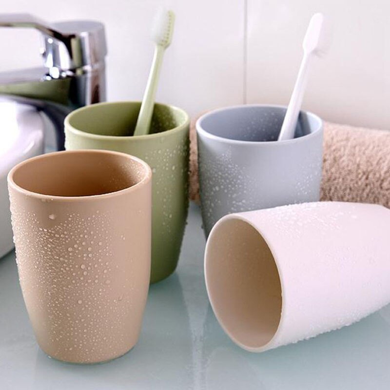Travel Toothbrush Cup Simple Mug Cup Water Travel Green Wheat Brushing Cup Couple Toothbrush Cup