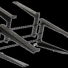 SOPORTE PC IBIZA SLAP190 DOBLE SOPORTE PARA PC PORTATIL Y MONITOR, PARA RACK DJ