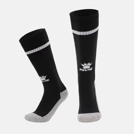 KELME-calcetines de fútbol para niños, medias deportivas transpirables por encima de la rodilla, para competición, entrenamiento, baloncesto, 8101WZ3001: Black Socks