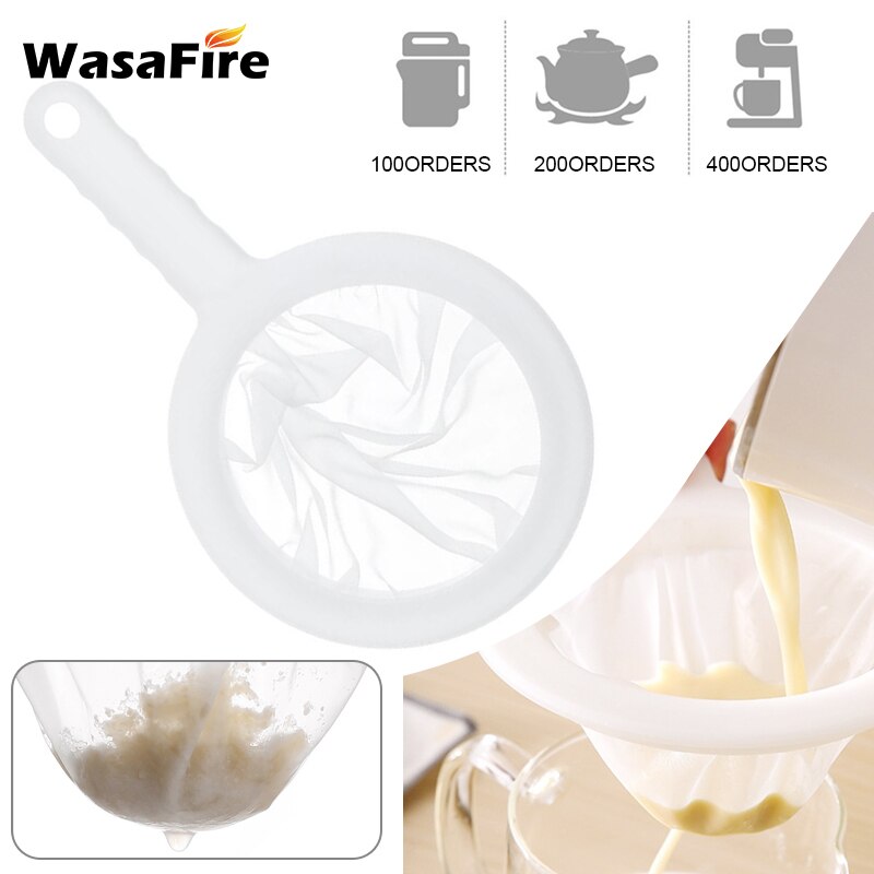 100/200/400 mesh genanvendeligt sojamælk kaffe filter filter nylon mesh ultra-fint dørslag filter til honning juice te