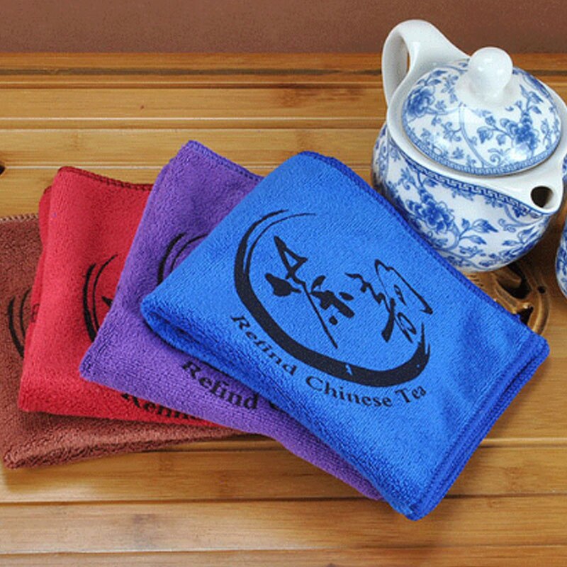 Tea Cloth Absorbent Strong Tea Napkins Tea Set Accessories Nice Tea Towels 1 PCS Fiber 30*30cm