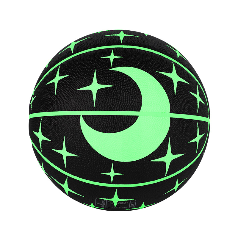Palla da basket riflettente olografica palla luminosa resistente all&#39;usura pallacanestro incandescente per la partita di san valentino: RXB7304