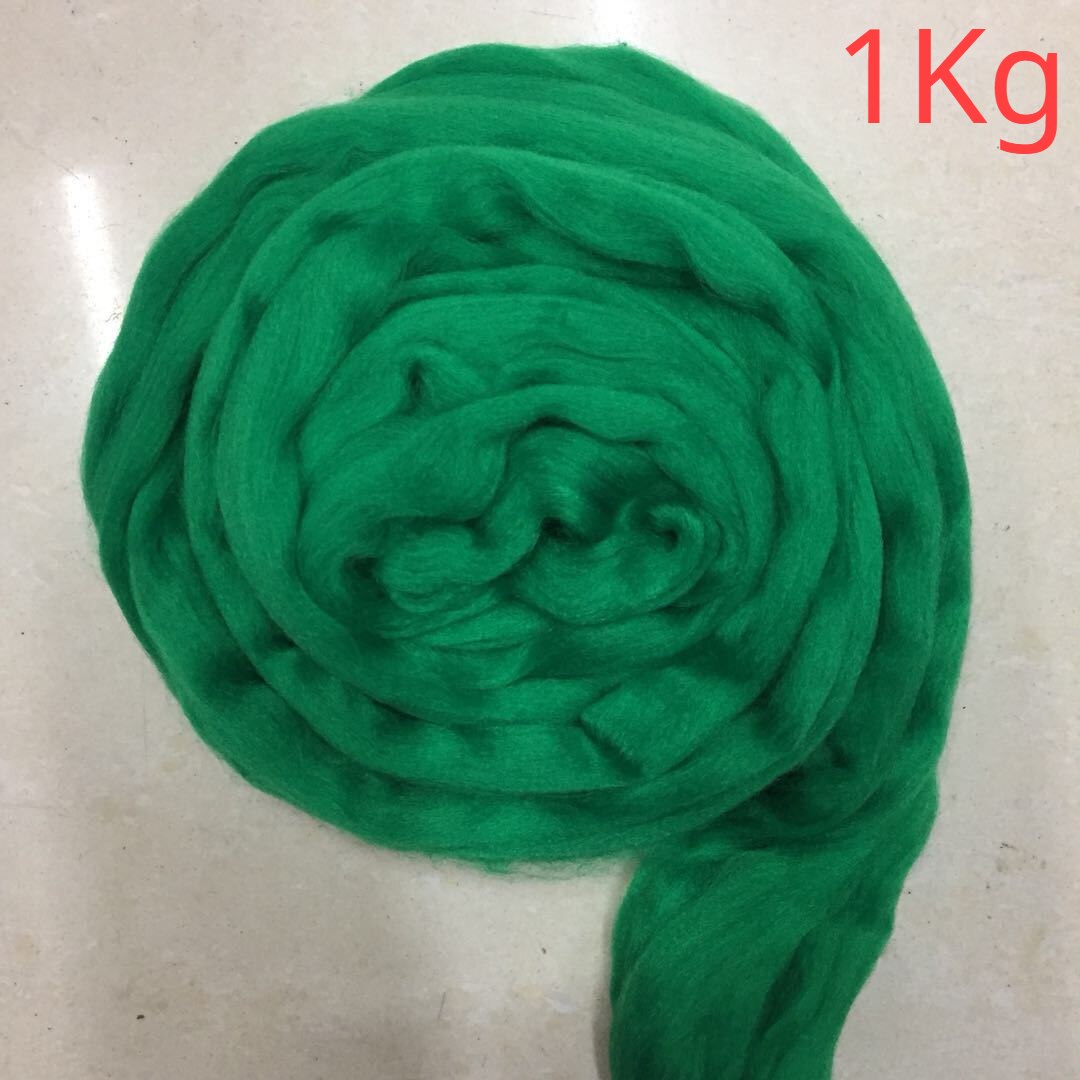1Kg Dikke Geïmiteerd Wol Naald Dikke Wollen Draad Super Dikke 8Cm Draad Hand-Gebreide Wollen Deken: green-1KG