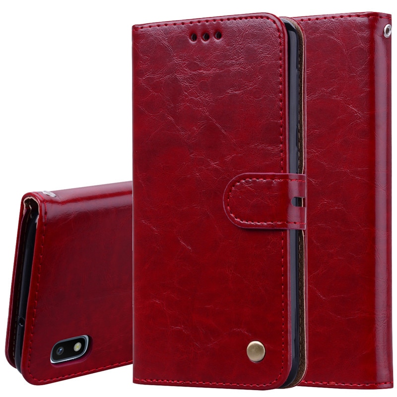 Luxury Leather Flip Case For Samsung Galaxy A10 Case Soft Silicone Wallet Stand Flip Phone Case For Funda Samsung A10 Case Coque