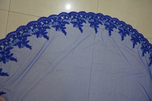 Velo de novia de 2 capas de encaje azul, velo de novia con peineta, accesorios de boda