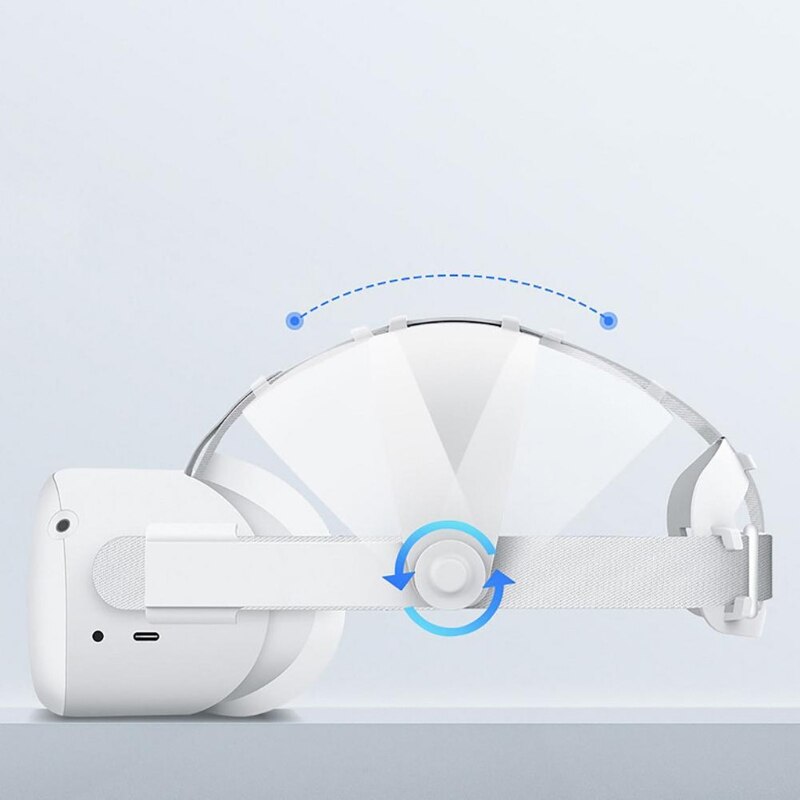 Verstellbares kopfband für vr-headset, kopfpolster, kompatibel mit quest 2 vr , rutschfestes kopfband