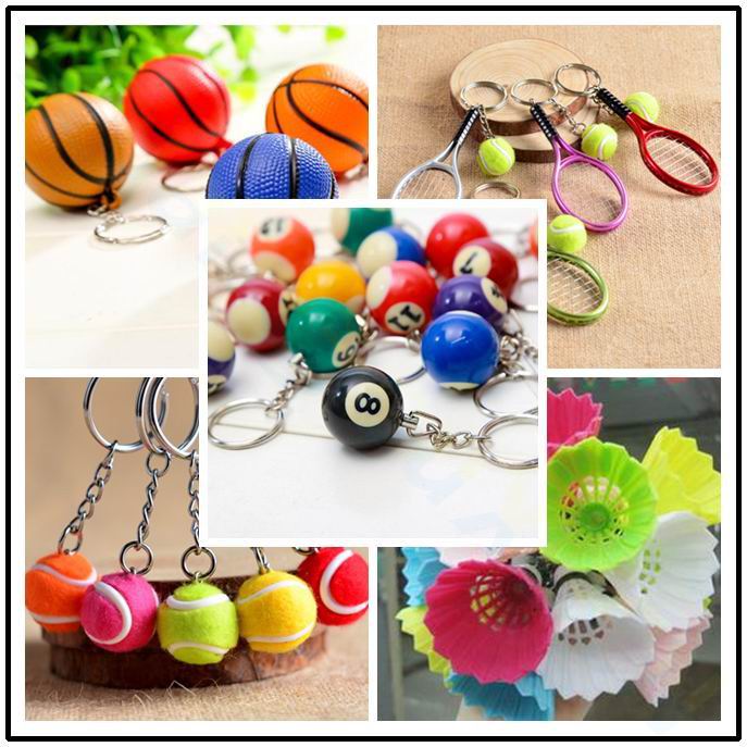 Porte-clés pour hommes, boule de billard en PVC, pendentif, Mini billard, porte-clés de voiture, Souvenir de Sport, de fête d'école, d'anniversaire