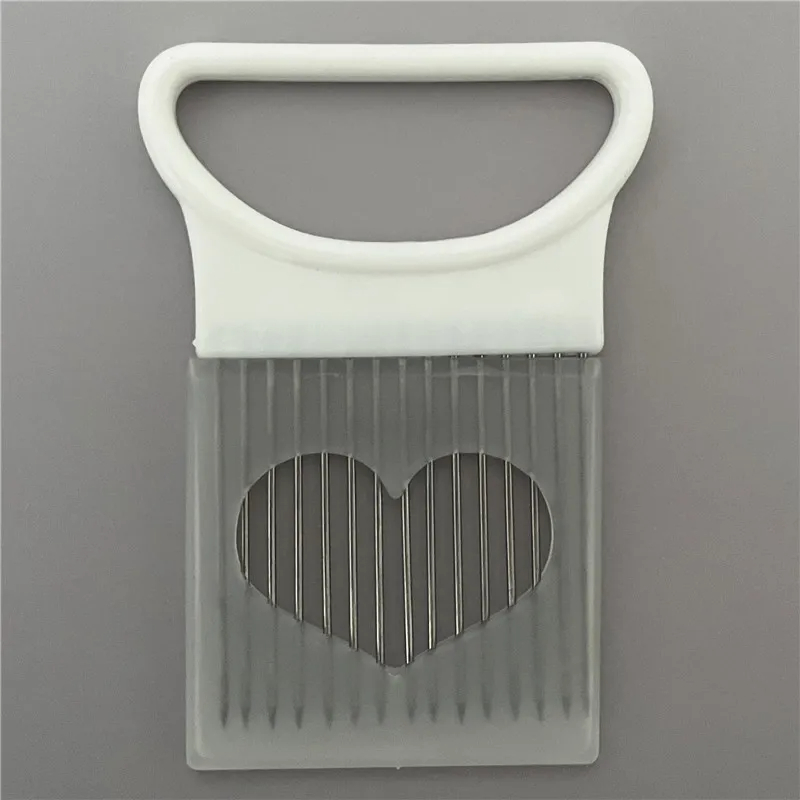 Support de coupe d'oignon en acier inoxydable, trancheur alimentaire, Assistant de tomate, support de trancheur d'oignon, fourchette de coupe de légumes, Gadgets de cuisine: Gris clair