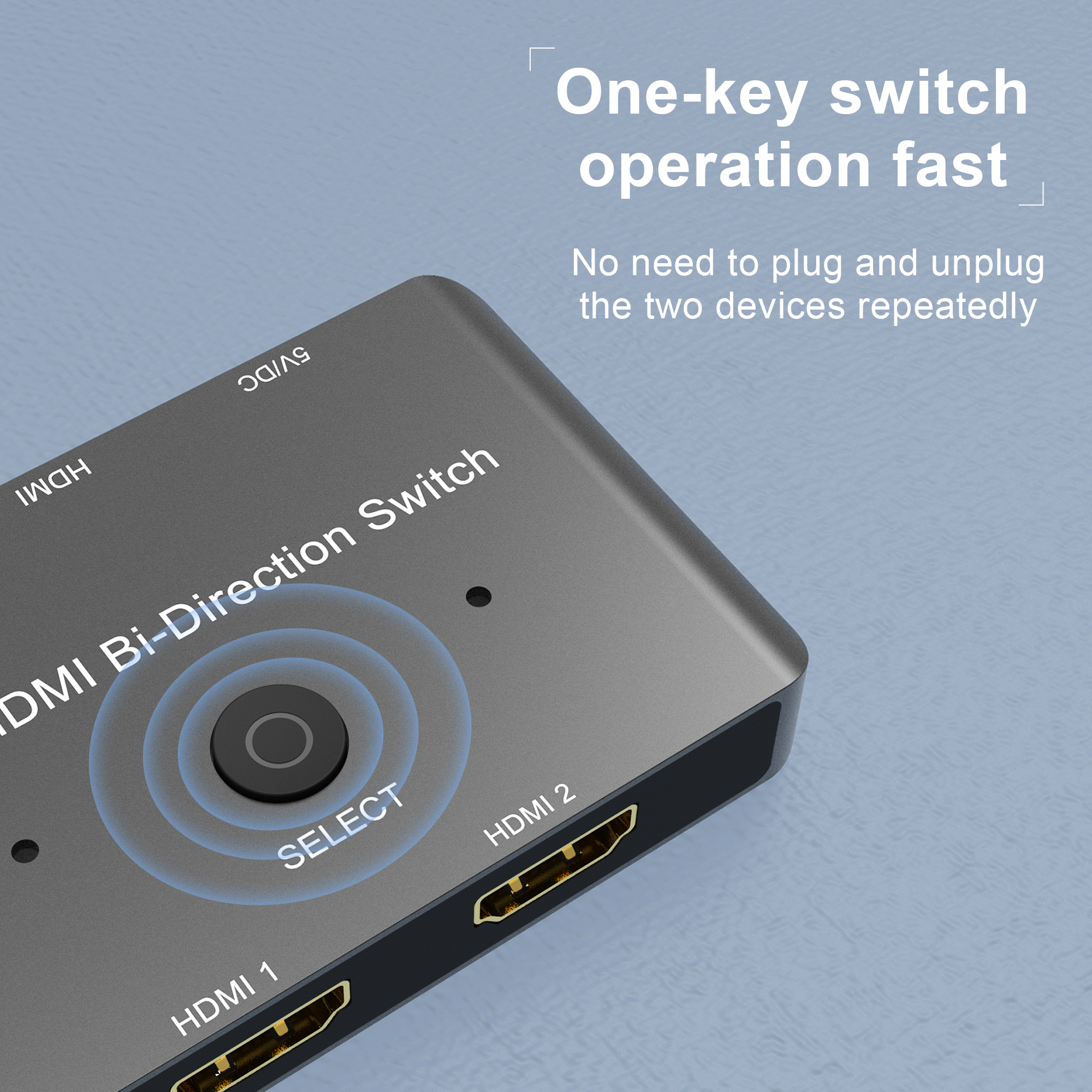 8K HDMI-schakelaar 1 in 2 uit 2 in 1 uit Bidirectioneel 8K bij 60 Hz 4K bij 120 Hz HDMI 2.1 Switcher 2X1 1X2 tweewegconverteradaptersplitter