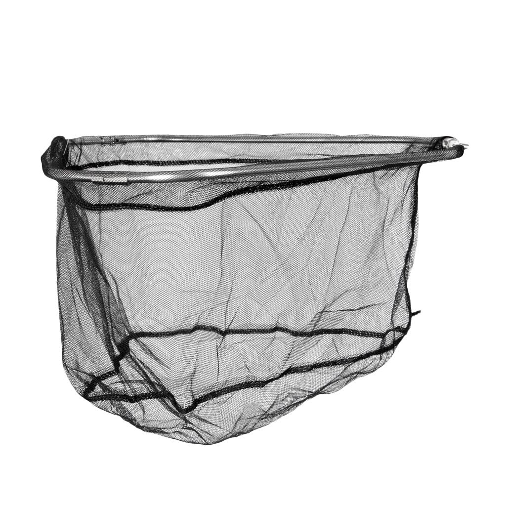 Folding Fishing Brail Landing Net Stainless Steel Triangle Frame Large Dense Landing Dip Foldable Fishing Accessories