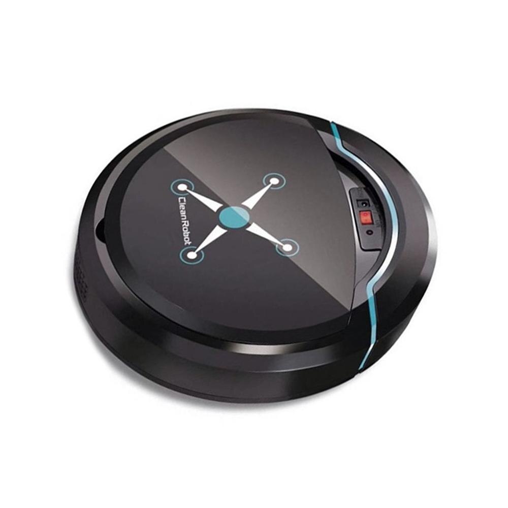 Huishoudelijke Opladen Automatische Robot Stofzuiger Ultradunne Kleine Oplaadbare Stofzuiger Vegen Robot: Black