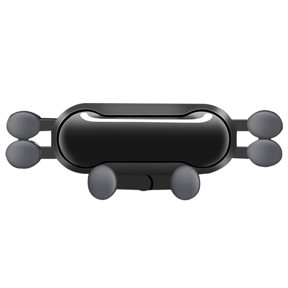Universele auto telefoonhouder gps standaard 6 steunpunten stretch auto zwaartekracht beugel montage auto ventilatierooster grip gps telefoonhouder standaard: Zwart