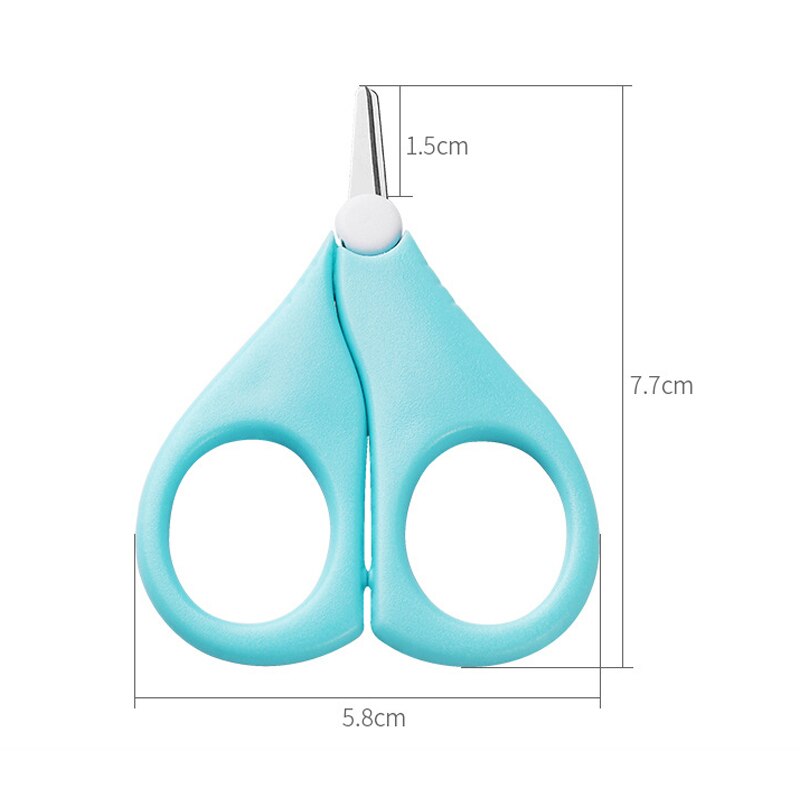 Ronde Kop Vinger Trimmer Schaar Korte Blade Veiligheid Mini Manicure Cutter Anti-Vlees Nail Schaar Draagbare Roestvrij Staal/ps