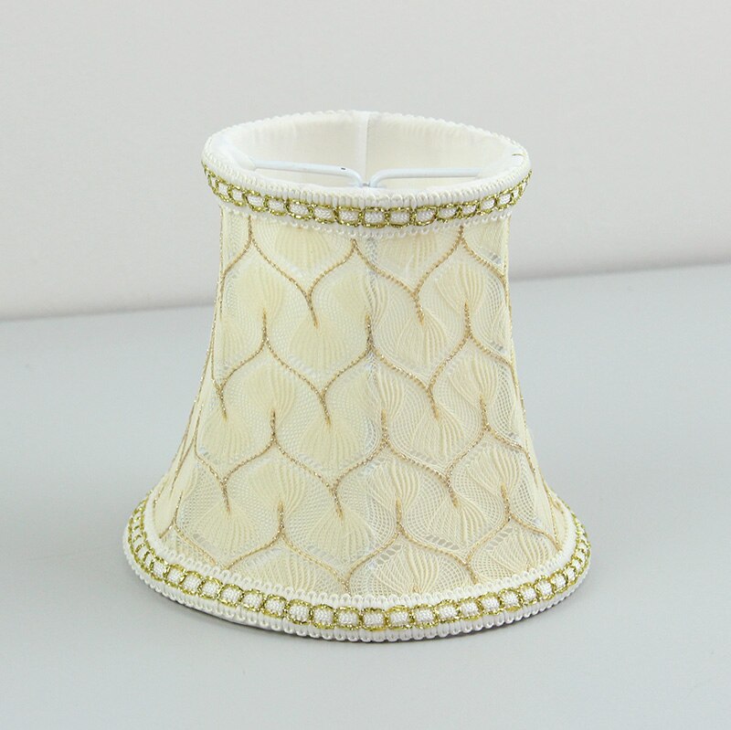 Glas kristallkrona ljus lampskärmar, tyg lampskärmar, mini vägg lampskärm, clip on
