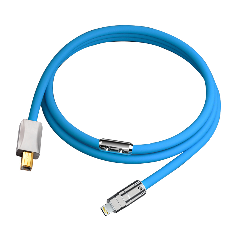 Cavo USB cavo da fulmine a USB B per decodificatore sintonizzatore di schede Audio organo elettronico ecc. decodifica HiFi DAC cavo Audio da tipo C a USB: Blu / 1m