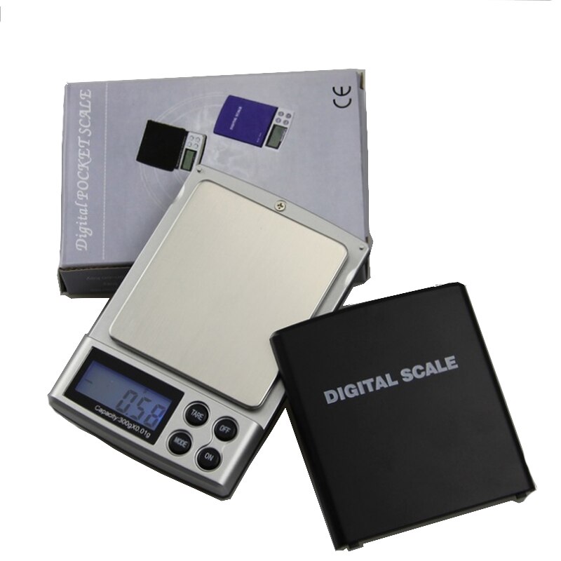 Urijk básculas portátiles 100g-1000g joyería de alta precisión Básculas Digitales hierbas medicinales de bolsas de escalas doradas