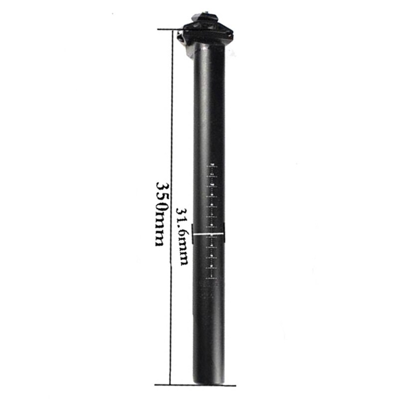 MTB Droga rower sztyca 30.4mm 30.8mm 31.6mm składane siodełko rowerowe rura 350mm kolarskie siodło słw górę akcesoria ze stopu aluminium: 31.6x350mm