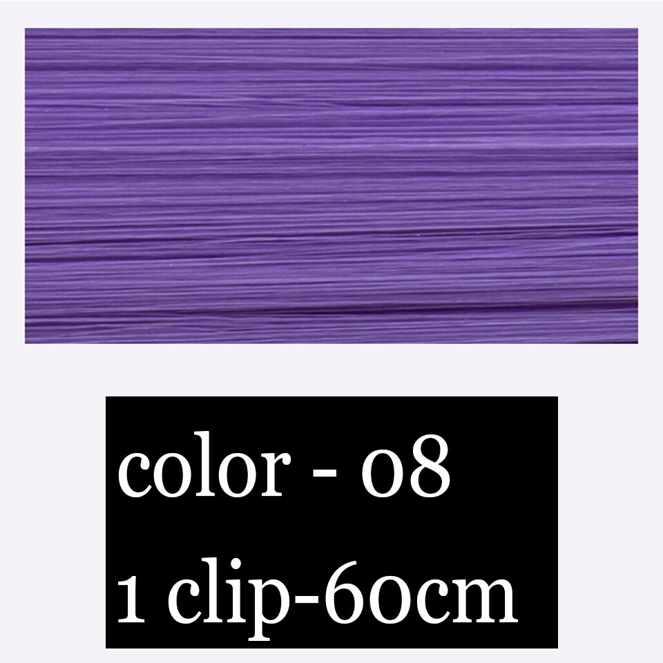 extensions cheveux clip naturel rajout cheveux rajout cheveux Pince synthétique en extension de cheveux rose pièces arc-en-ciel pour les femmes extensions couleur colorée extensions de cheveux perruque MUMUPI: 18