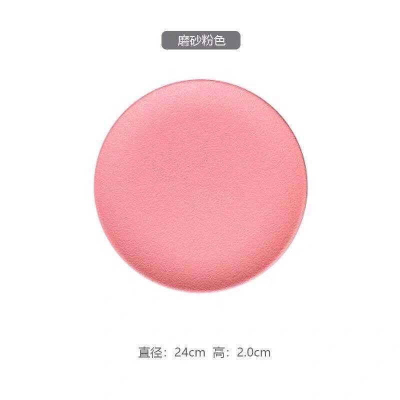 4 Sizes Matte Pink Plates Dinnerware Dishes for Serving Modern Plate Sets Dinner Set Japanese Tableware Plates Food Bone China