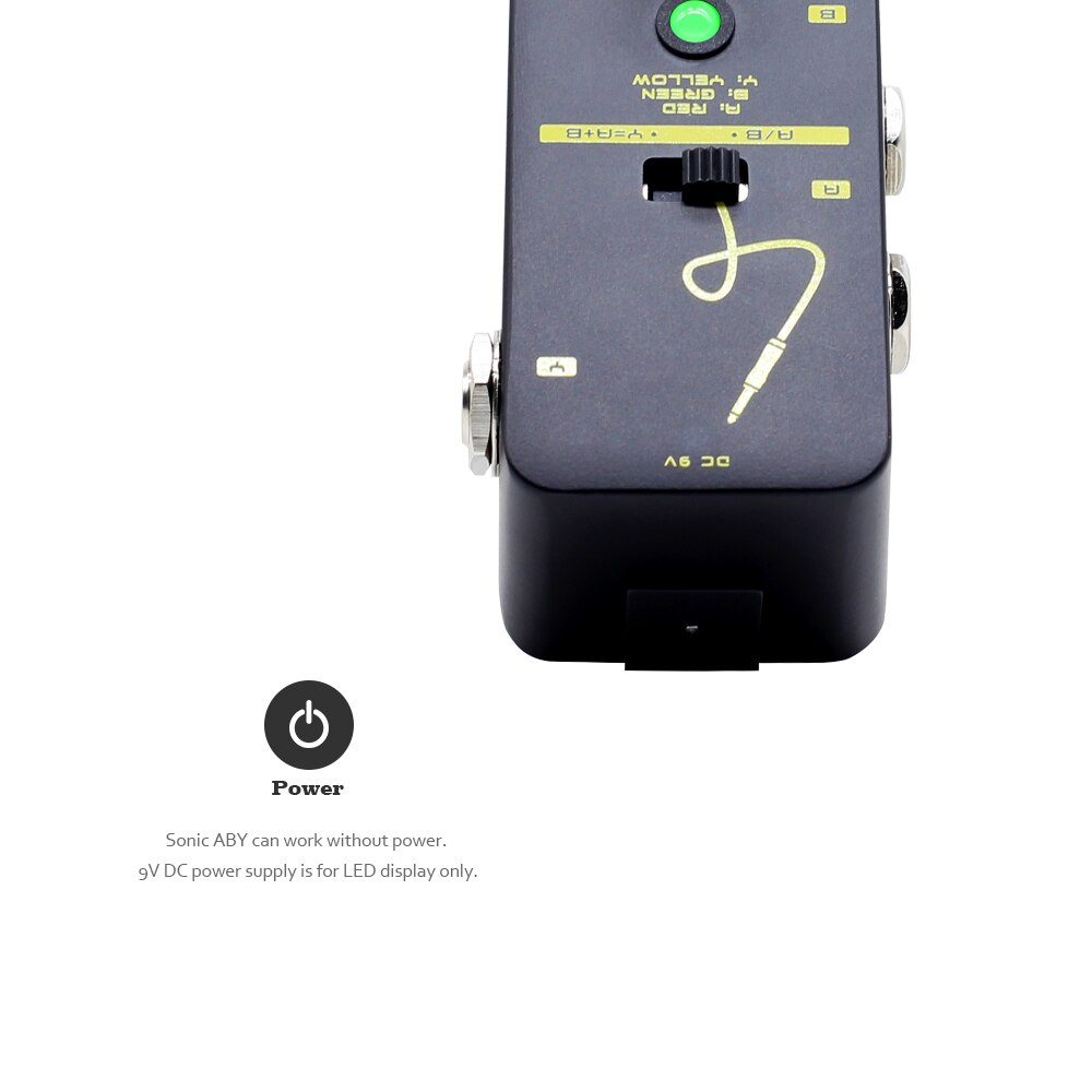 SONICAKE Sonic ABY True Byapss AB Box Line Selector Effects Pedal QSS-11