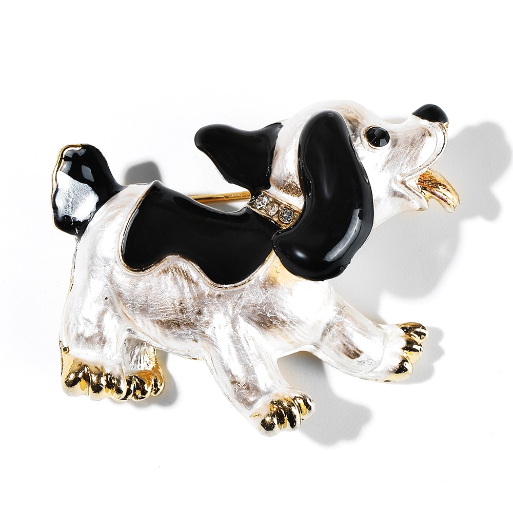 WYBU Cute Squirrel Puppy Brooch For Boy Girls Animal Brooch Pin For Friend Gold Plated Mouse Admiral General Broche Jewelry