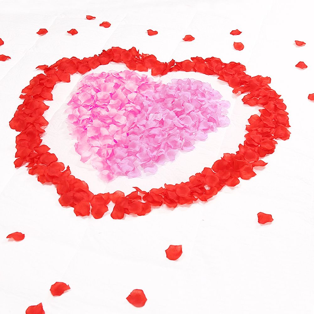 5 Zakken 500 Stuks 5*5 Cm Kunstmatige Rood Roze Wit Rozenblaadjes Zijden Doek Bloemblaadjes Bruiloft Verjaardag partij Decoratie