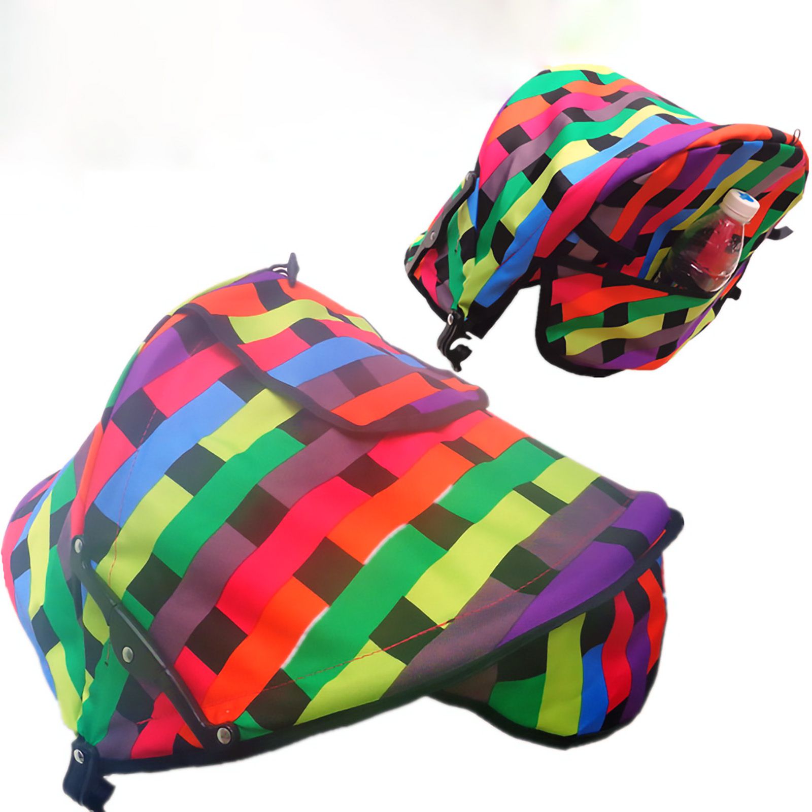 Kinderwagen Zonnescherm Zonneplek Onafhankelijke Volledige Cover Luifel Schaduw Stof Zonnescherm Paraplu Regendicht Luifel Accessoires: MULTI