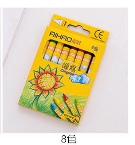 12 kolorów/zestaw rysunek wosk Caryon ołówek studenci i prezent urodzinowy dla dzieci szkoła papiernicze bezpieczeństwo nietoksyczny pióro graffiti: 8 zabarwienie