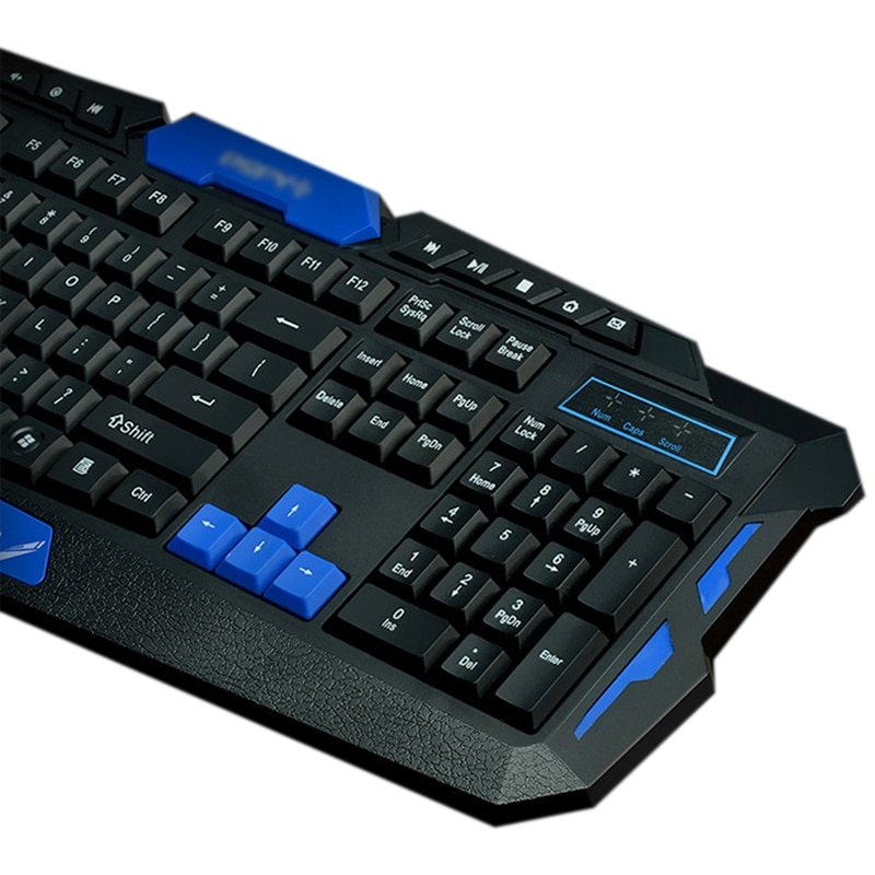 Hk8100 2.4G Wireless Gaming Keyboard Mouse Combo Ergonomics Waterproof Optical For Pc Laptop Desktop Gamer