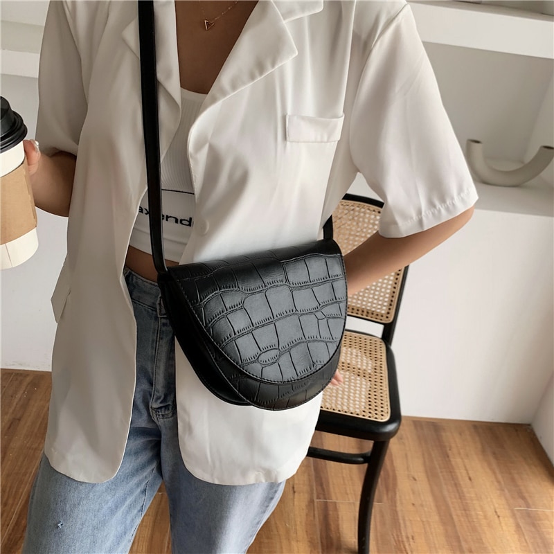Crossbody tassen voor dames leren schoudertas klep messenger bag effen kleur dames portemonnee vintage zadeltas
