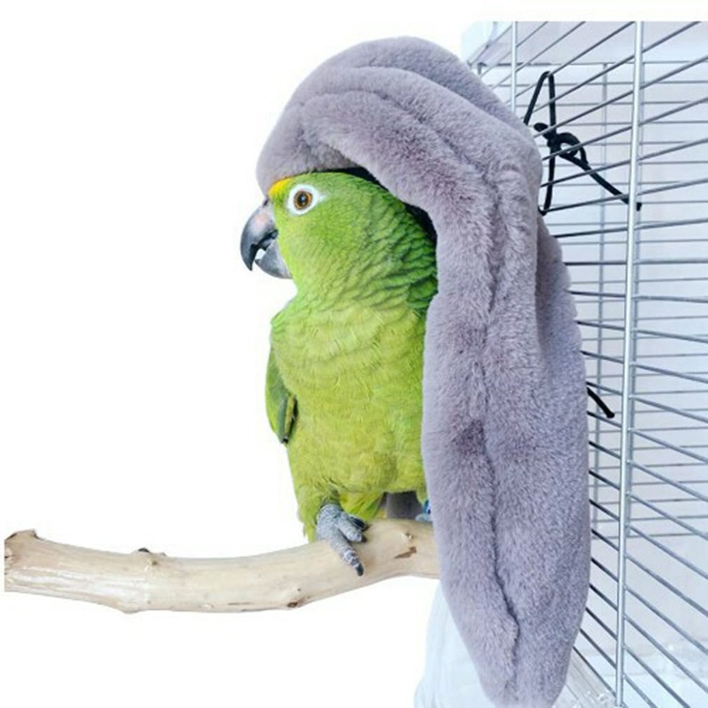 Mantas de lana para pájaros, cómoda, esquina, jaula para loros, choza, Nido de Pájaro cálido, casa, cama, hamaca colgante, juguete: Default Title