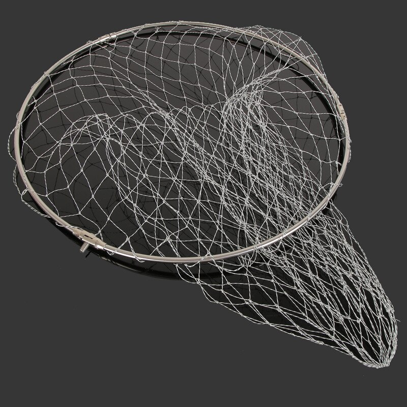 Folding Fishing Brail Landing Net Head Foldable Nets Depth Landing Dip Accessories PSEN999: Strong horse 40cm
