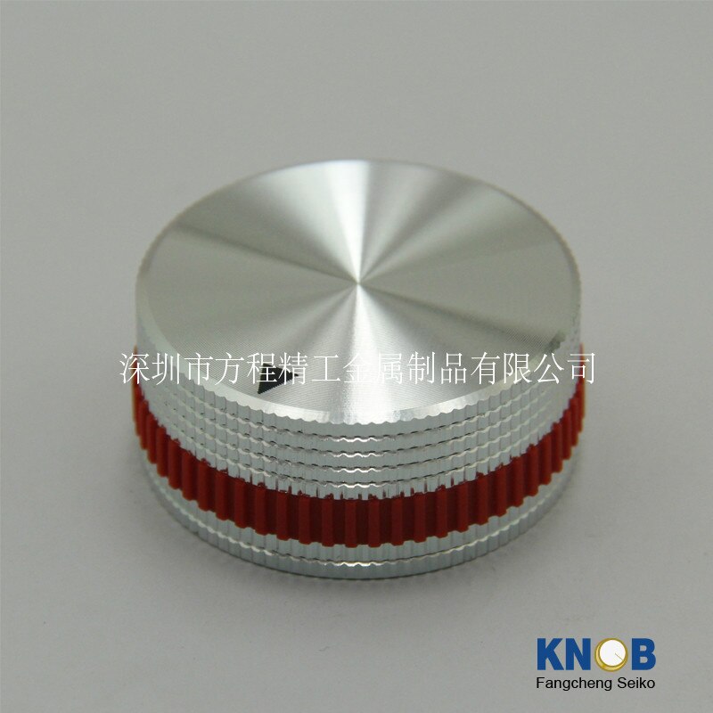 1 stks Diameter 40mm hoge 18mm alle aluminium effen volumeknop
