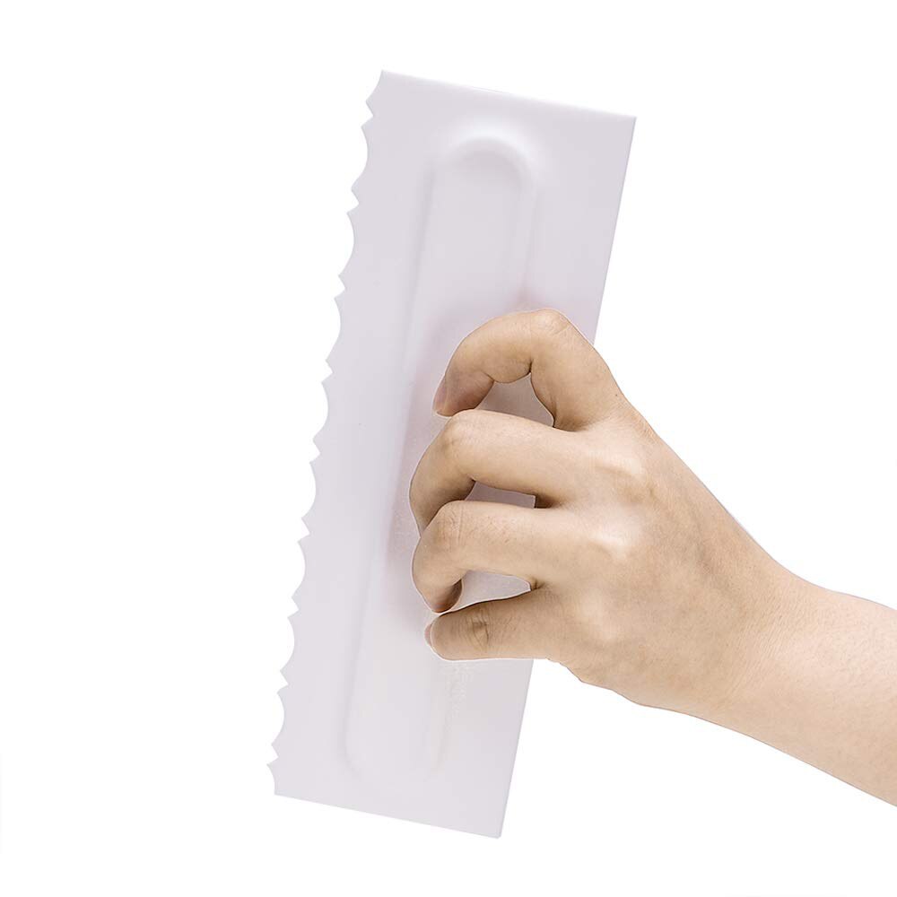 4 stuks taart schraper decoratie kam gebak texturen bakgereedschap glazuur smoother taart schraper taart gereedschap taart decoratie gereedschap
