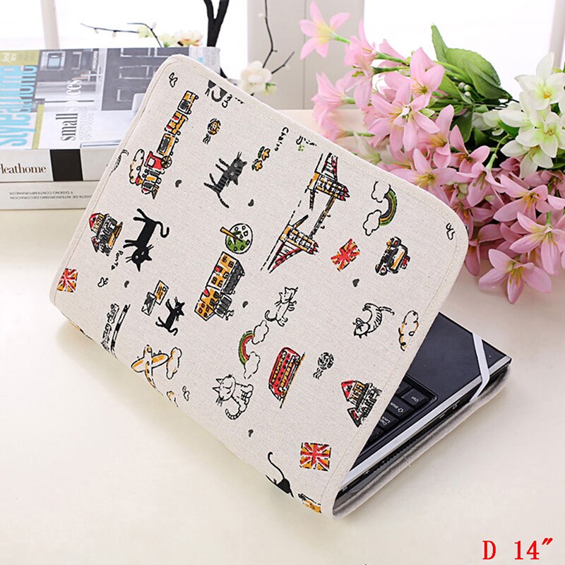 Notebook Laptop Sleeve Bag Cotton Pouch Case Cover For 14 /15.6 /15 Inch Laptop: D-S