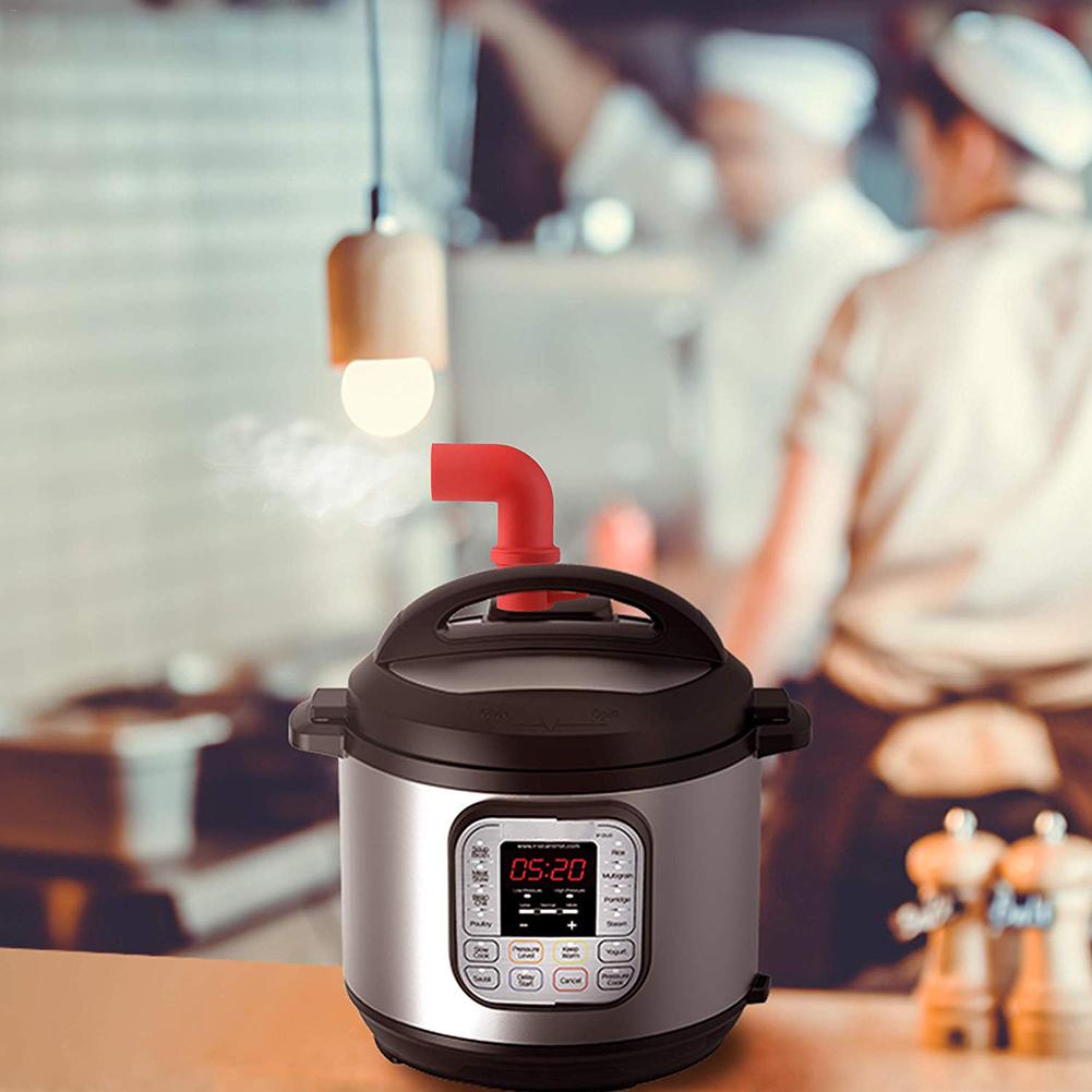 Red Silicone Steam Release Diverter Pressure Release Valve Accessories 360 Rotating For Instant Pot Pressure Cooker