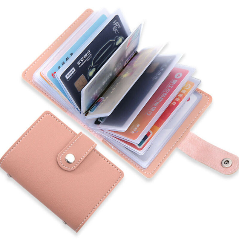 Pu Leer Functie 26 Bits Card Case Visitekaarthouder Credit Paspoort Kaart Tas Mannen Vrouwen Id Paspoort card Wallet