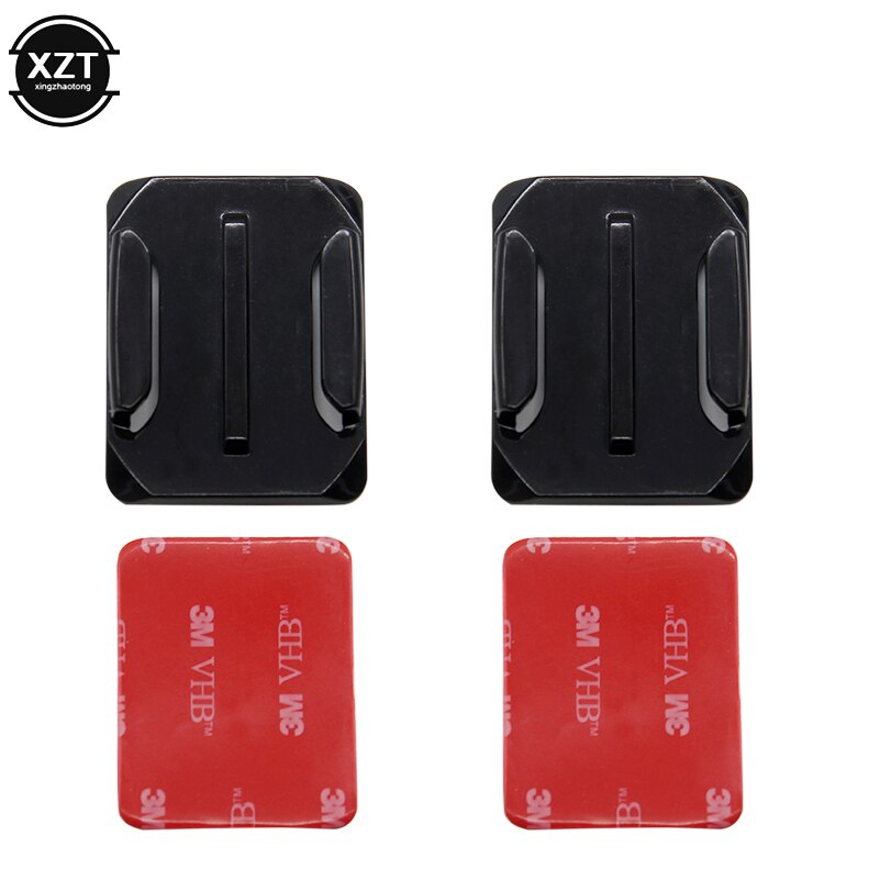 Platte Gebogen Base Mount En Zelfklevende Stickers Mount Voor Gopro Hero 8 7 5 Xiaomi Yi 4K Sjcam Sj4000 go Pro Gesp Helm Accessoire: B