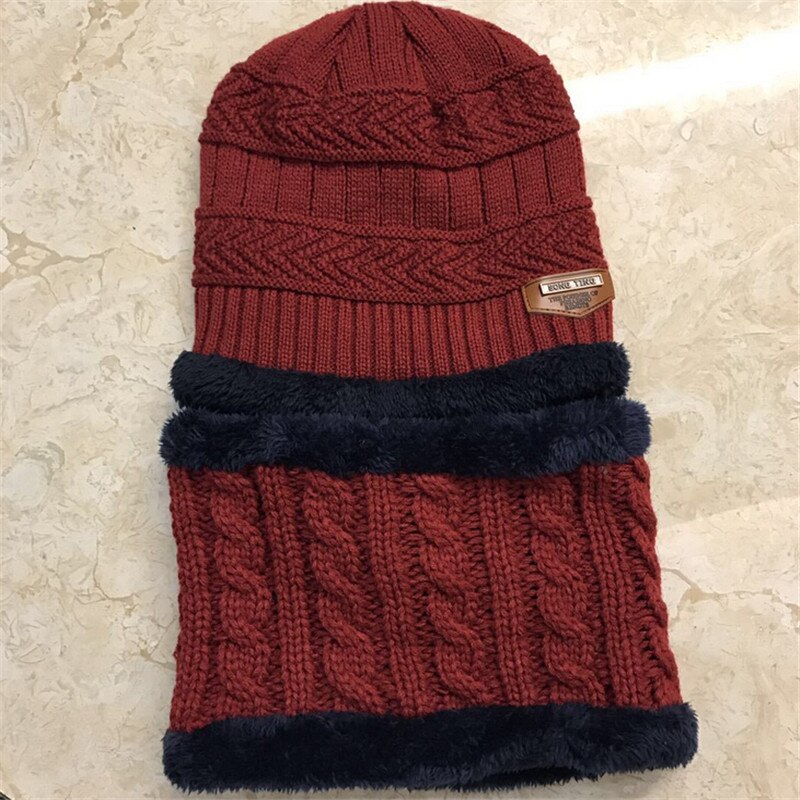 Casual Cute Baby Kids Boys Toddler Winter Warm Knitted Crochet Beanie Hat Beret Cap One Size For Children: Wine Red