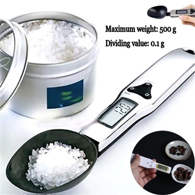 500g/0,1g LCD Digital cuchara ajustable para medir peso escala de medición cucharas Gram Mini balanzas de cocina suministros para hornear