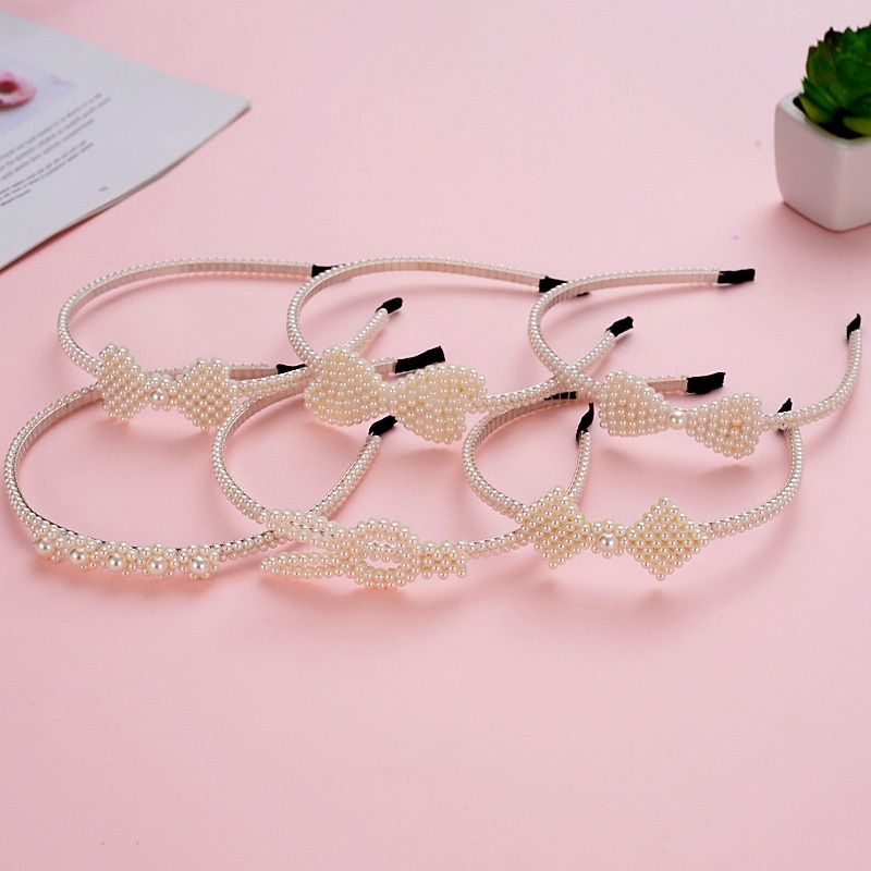 Elastic Headwear Magic Headbands Baby Cute Girls Pearl Headband Headwear Apparel Photography Prop Party